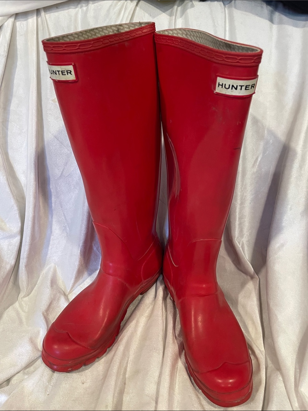Hunter Red Original Tall Gloss Sz 8M/9F